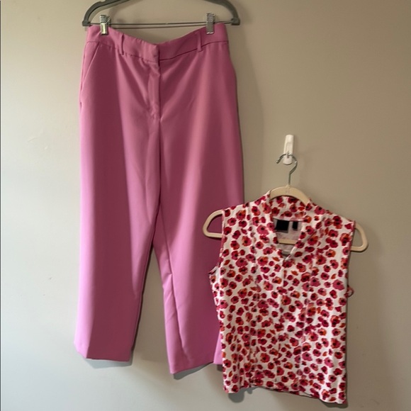 4 for $20 SALE! Joie Pink wide leg Pants Size 12 - Picture 1 of 6